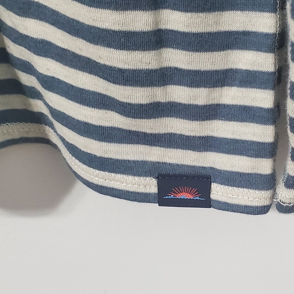 Faherty Cloud Reversible Long Sleeve Tee Marine I… - image 5